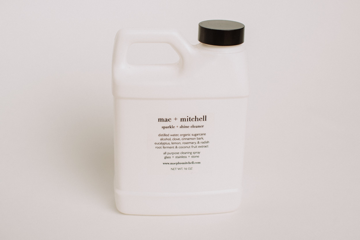 mac + mitchell sparkle + shine all purpose cleaner refill container