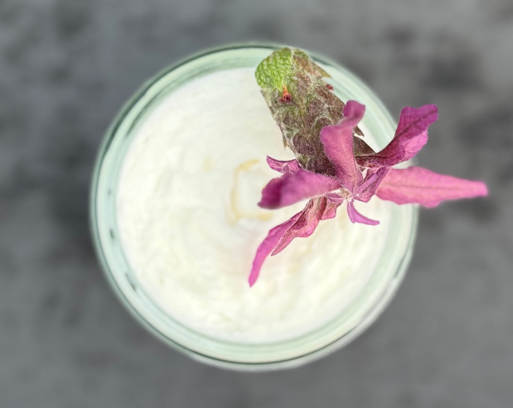 mac + mitchell petal + pasture lavender fields whipped tallow open jar with pink flower